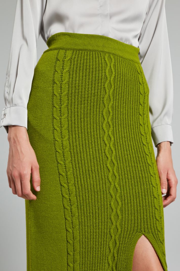 Cable-knit skirt Intrend - 4