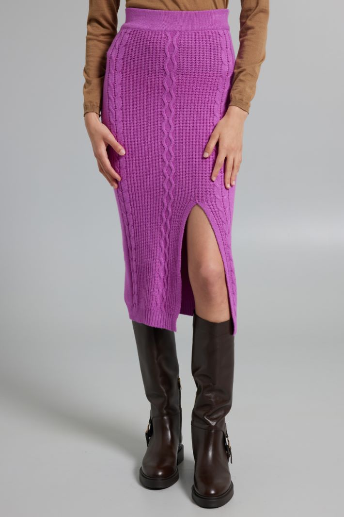 Cable-knit skirt Intrend - 3