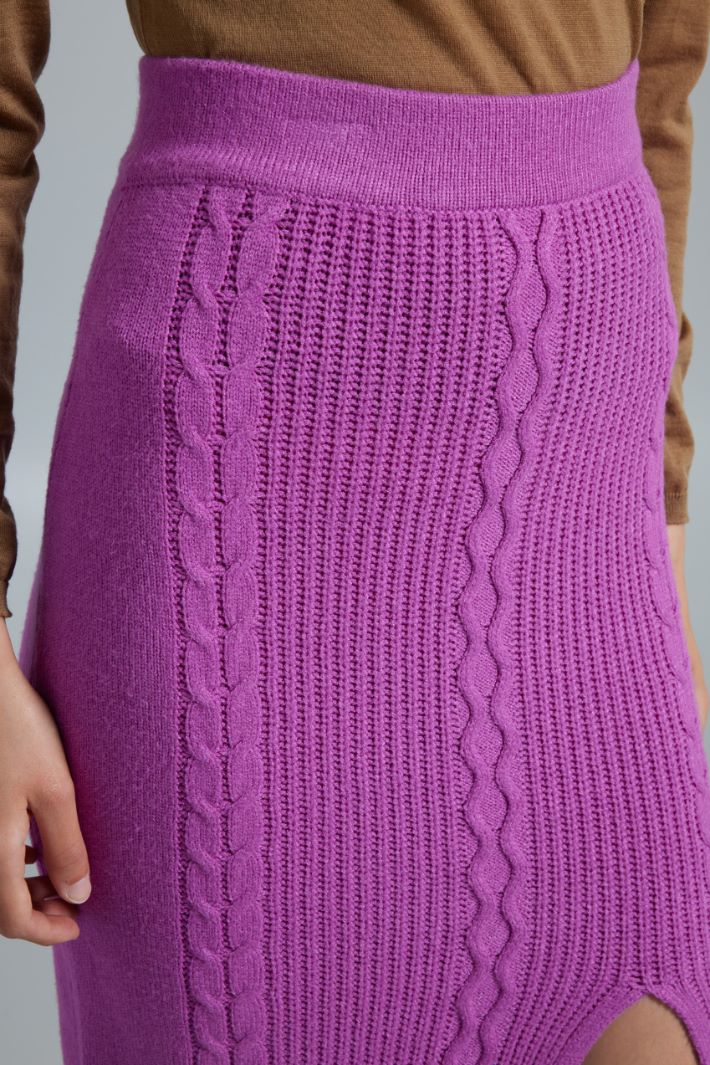 Cable-knit skirt Intrend - 4