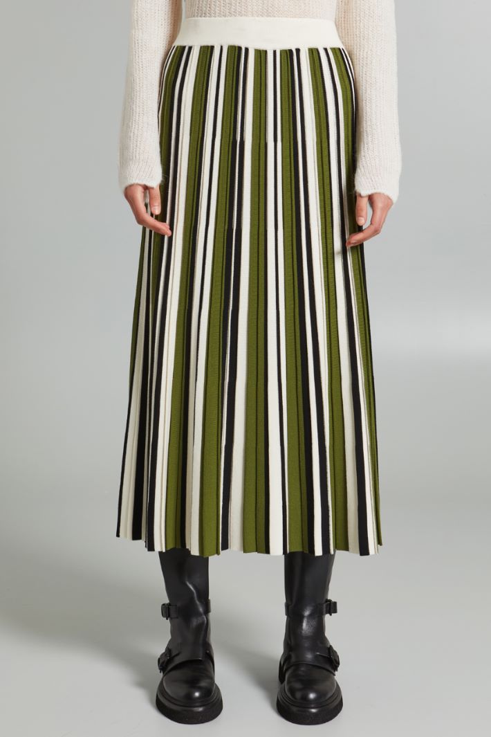 Pleated skirt in stretch yarn Intrend - 2