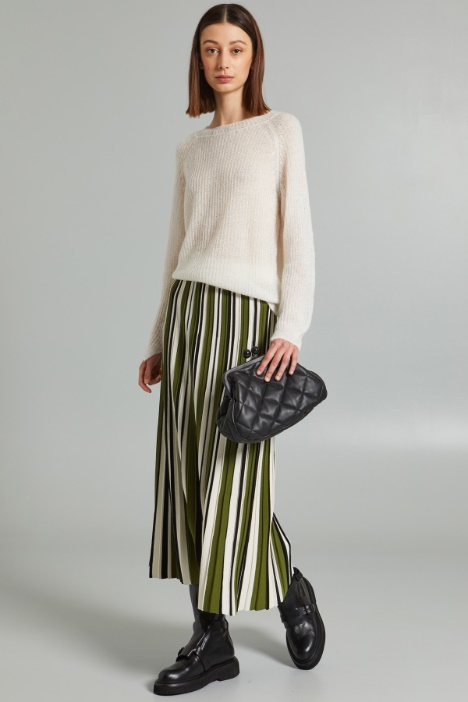 Pleated skirt in stretch yarn Intrend