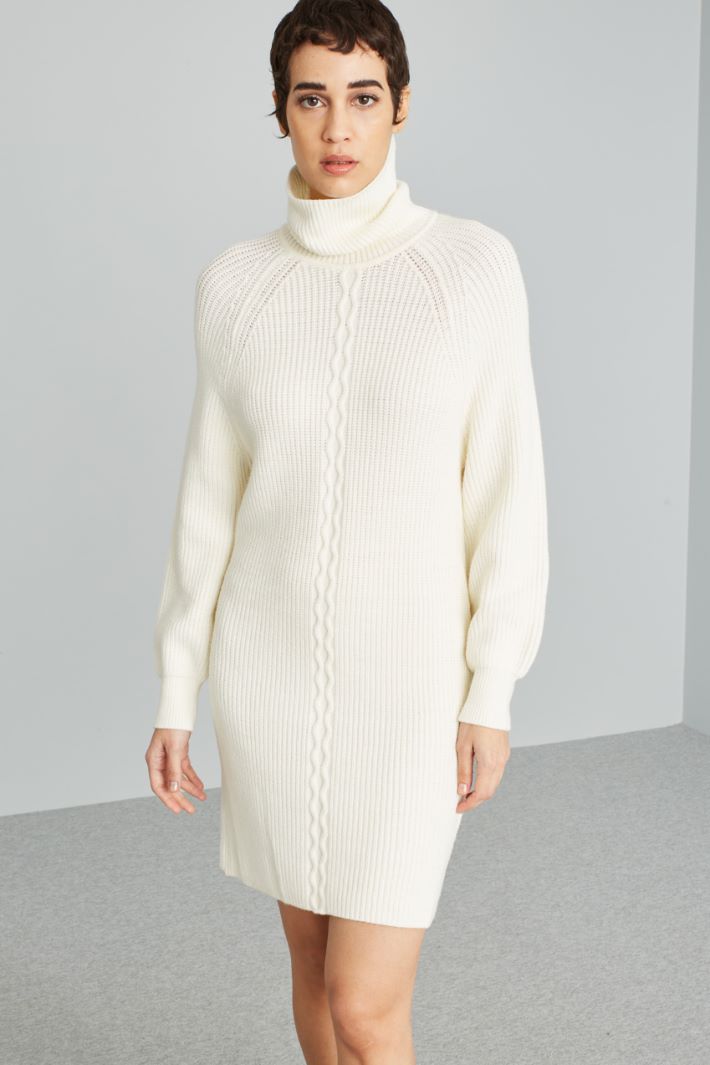 High neck knit dress Intrend - 3