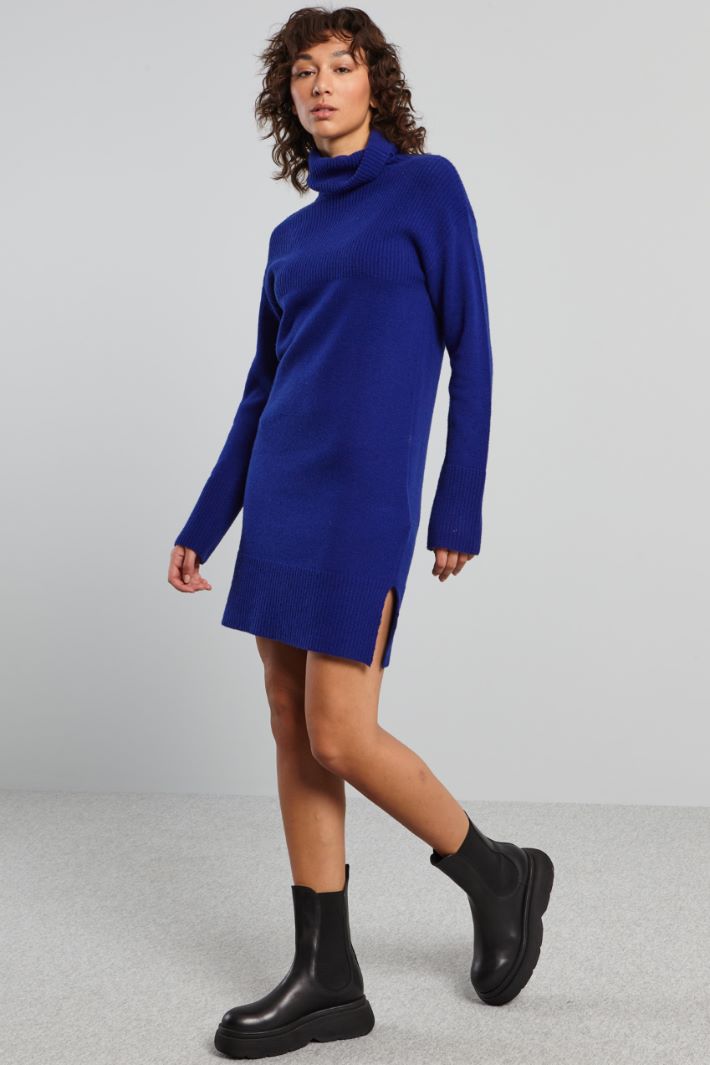 High neck knit dress Intrend - 3