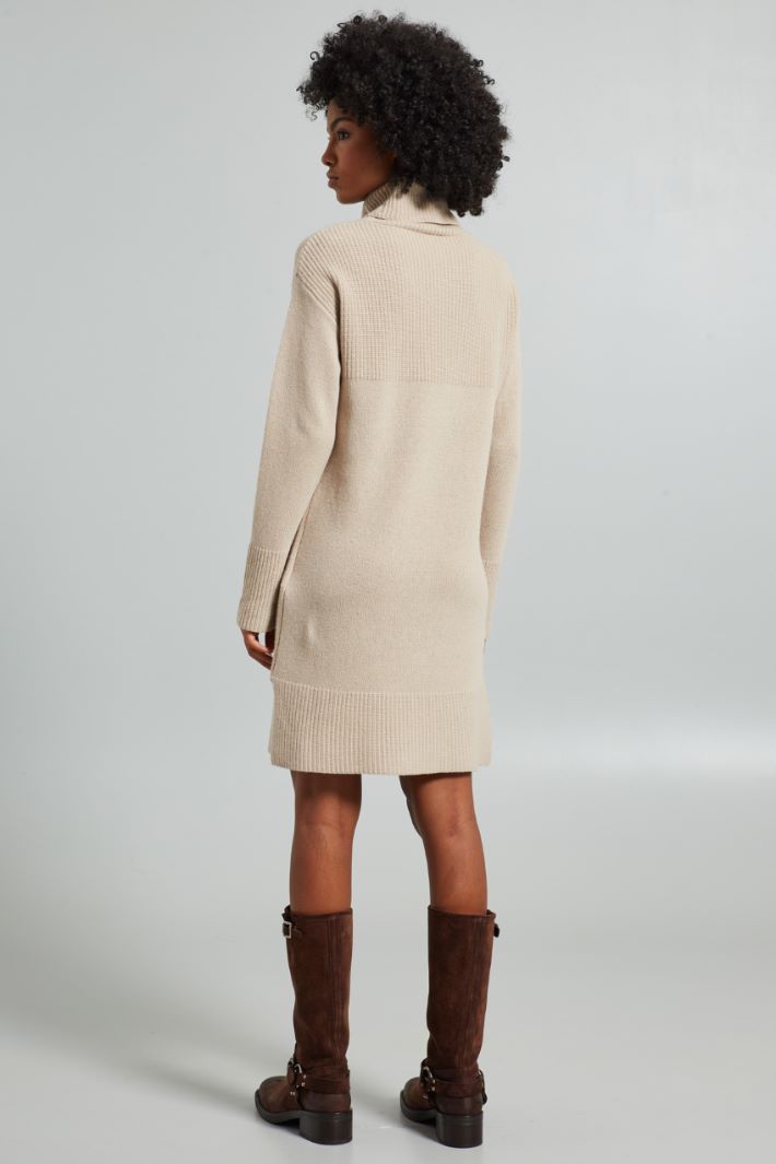 High neck knit dress Intrend - 2