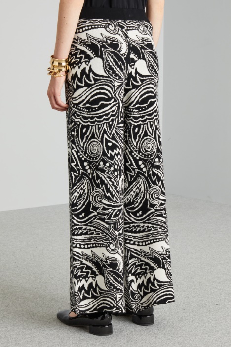 Pantaloni morbidi in jacquard
