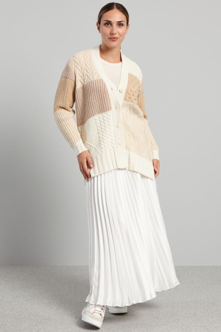 Textured knit cardigan Intrend