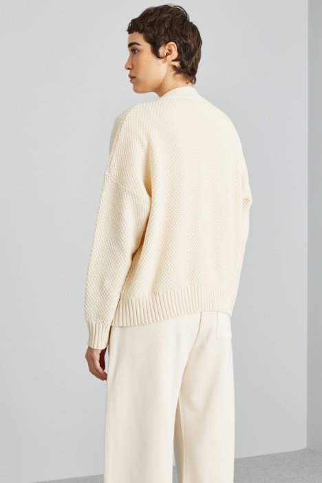 Cardigan morbido in cotone