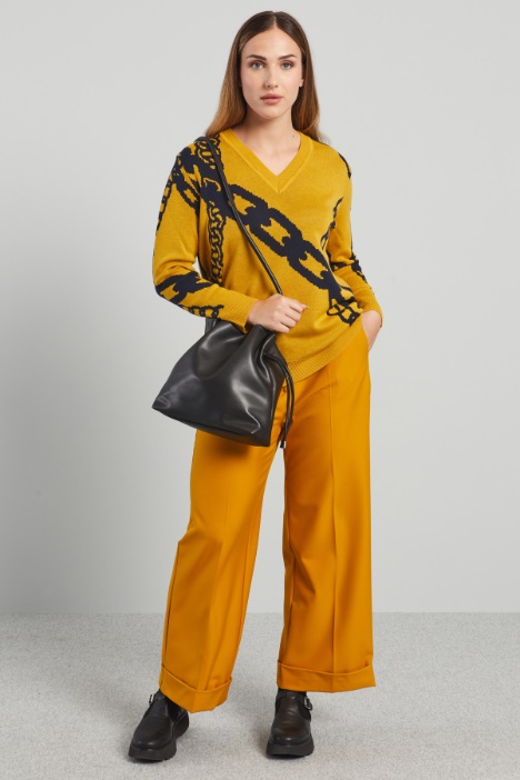 Jacquard wool sweater Intrend