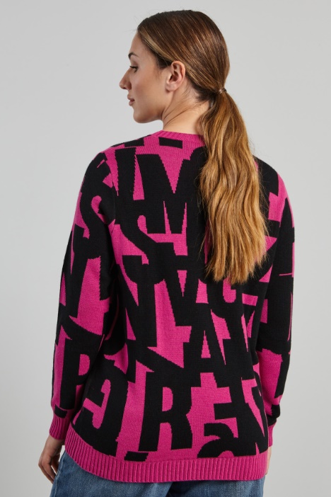 Maglia in lana jacquard