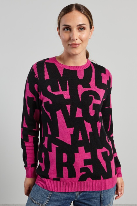 Jacquard wool sweater Intrend