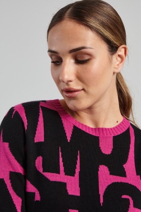 Maglia in lana jacquard