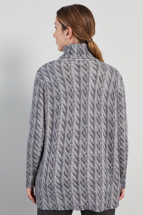 Maglia a collo alto stampata