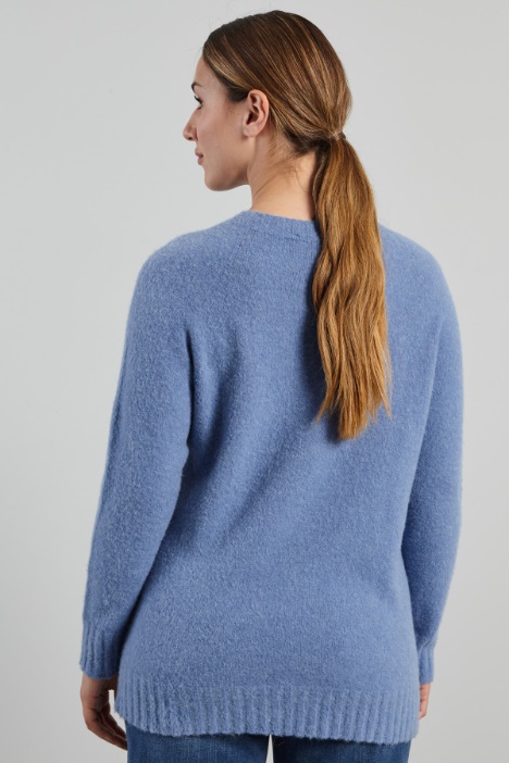 Maglia garzata in alpaca