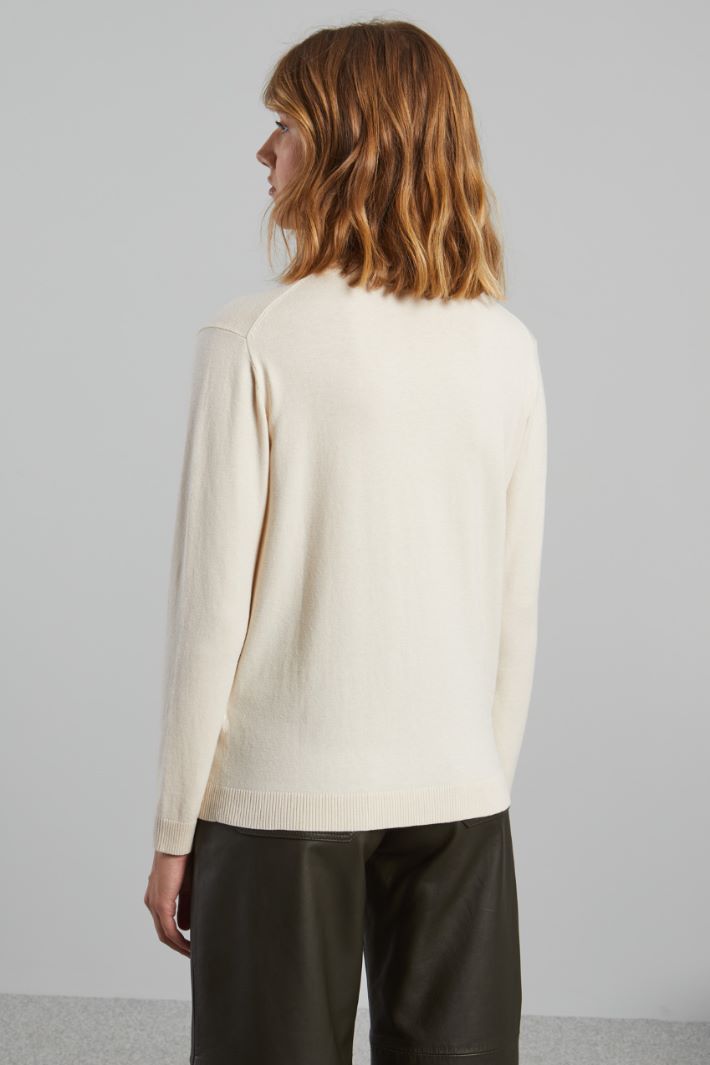 Silk and wool yarn turtleneck sweater Intrend - 2