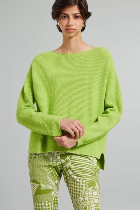 Loose fit sweater with slits Intrend