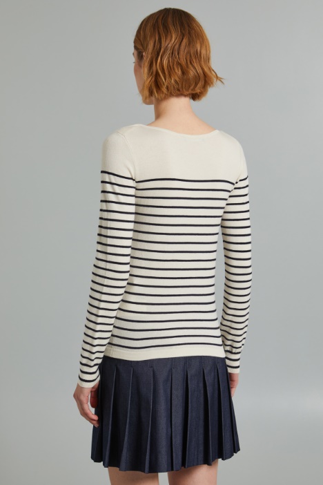 Maglia in seta e lana