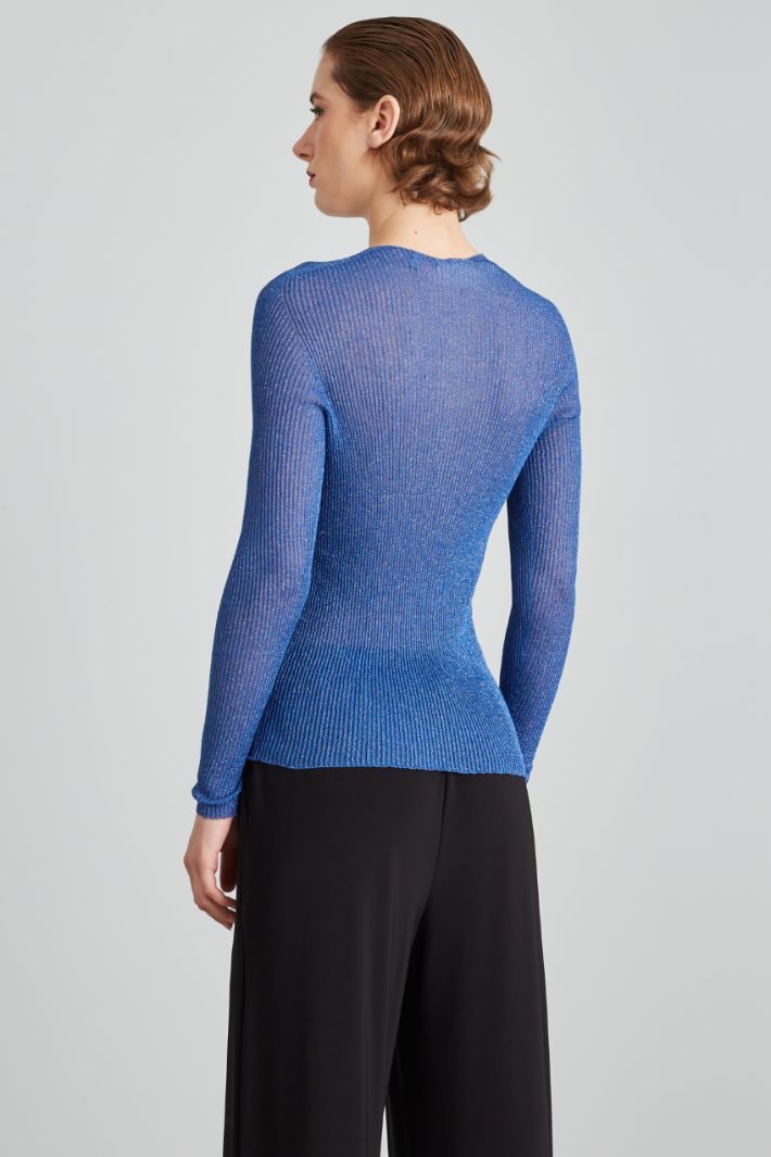 Fitted lurex sweater Intrend - 2