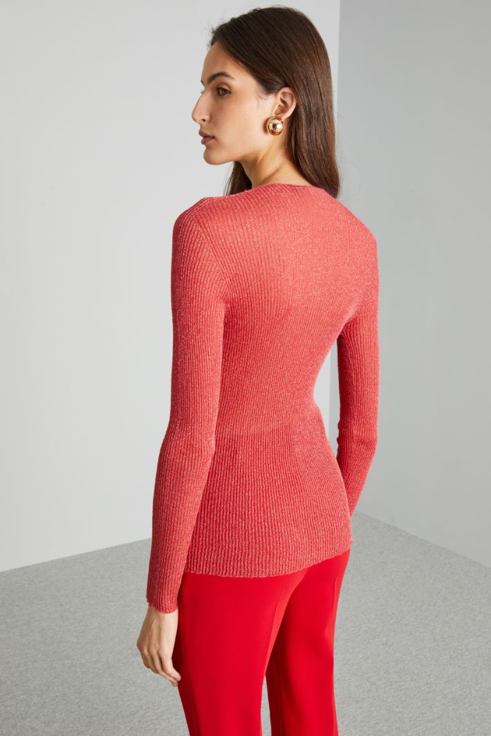 Fitted lurex sweater Intrend - 2