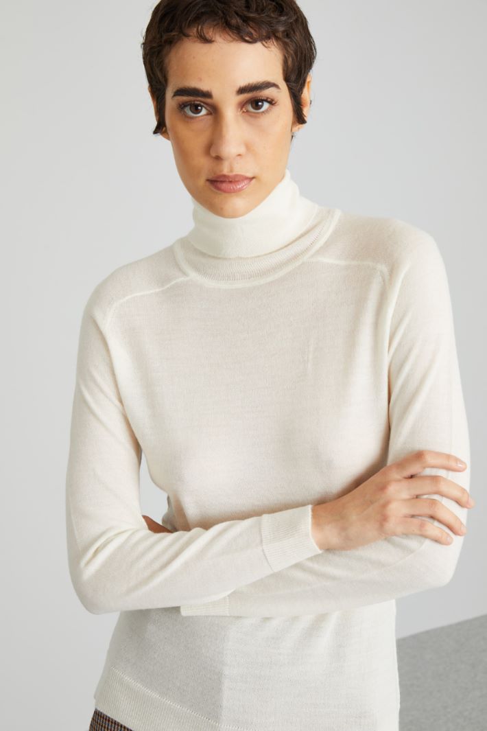 Raglan sleeve high neck sweater Intrend - 4