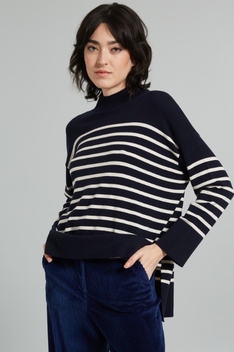 Silk and wool yarn sweater Intrend