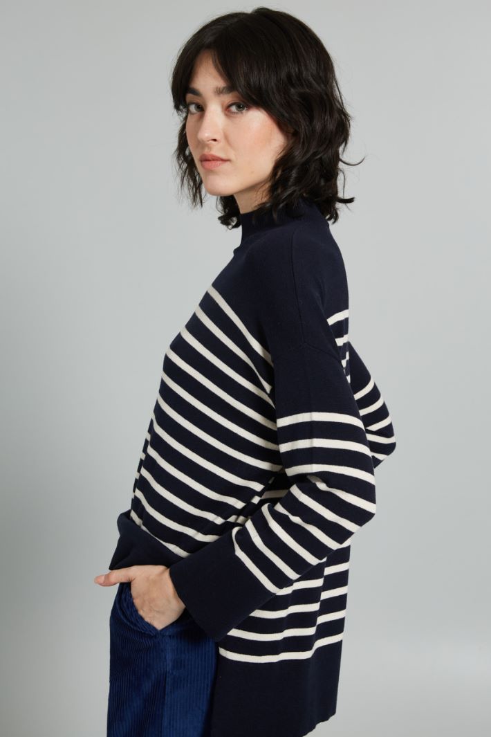 Silk and wool yarn sweater Intrend - 4