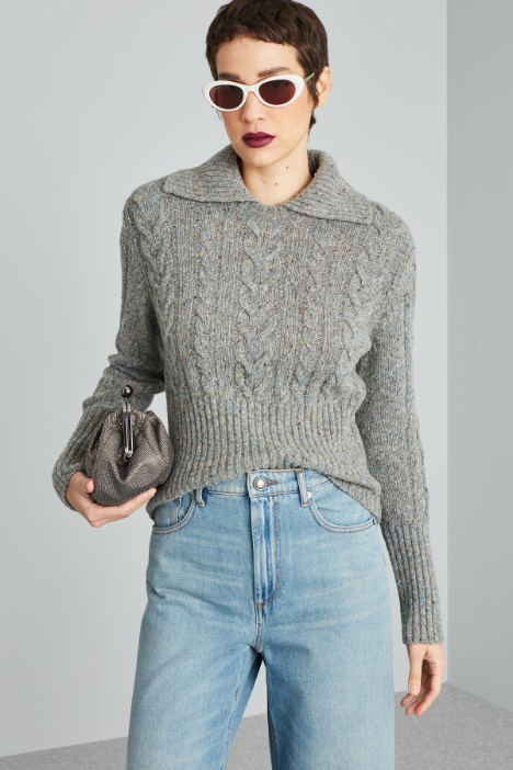 Shawl collar sweater Intrend