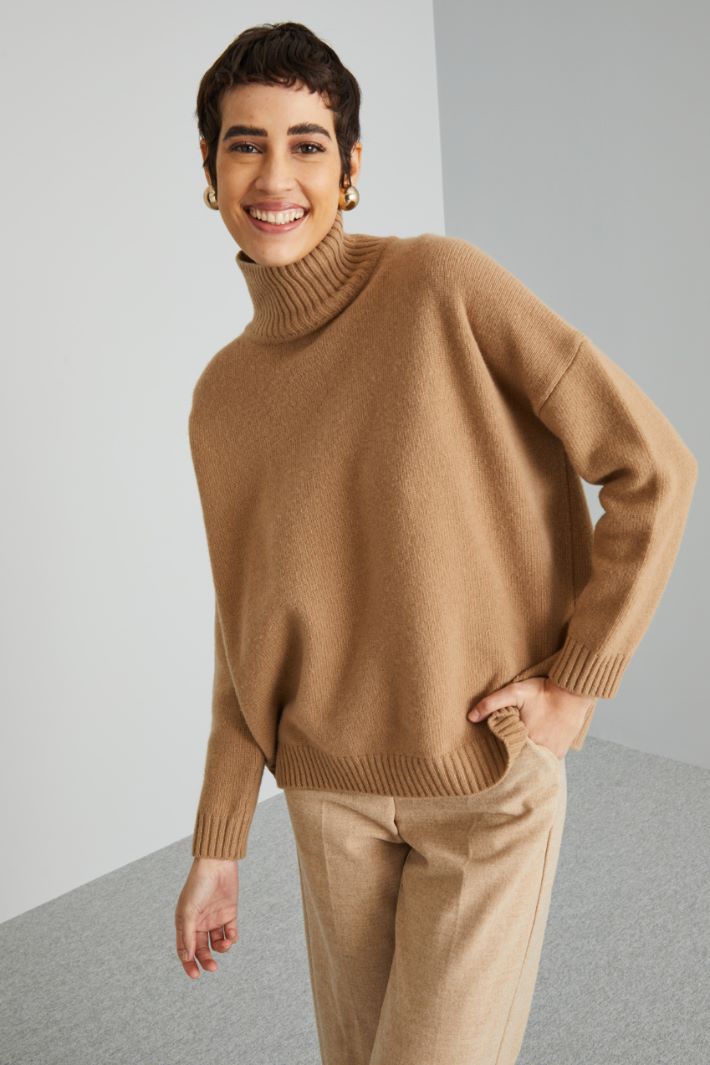 Oversized pure wool yarn sweater Intrend - 3