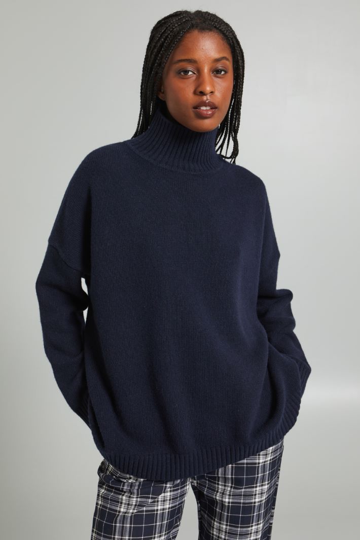 Oversized pure wool yarn sweater Intrend - 3