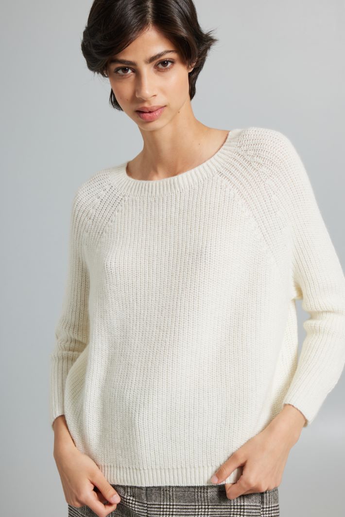 Maglia a coste in mohair Intrend - 3