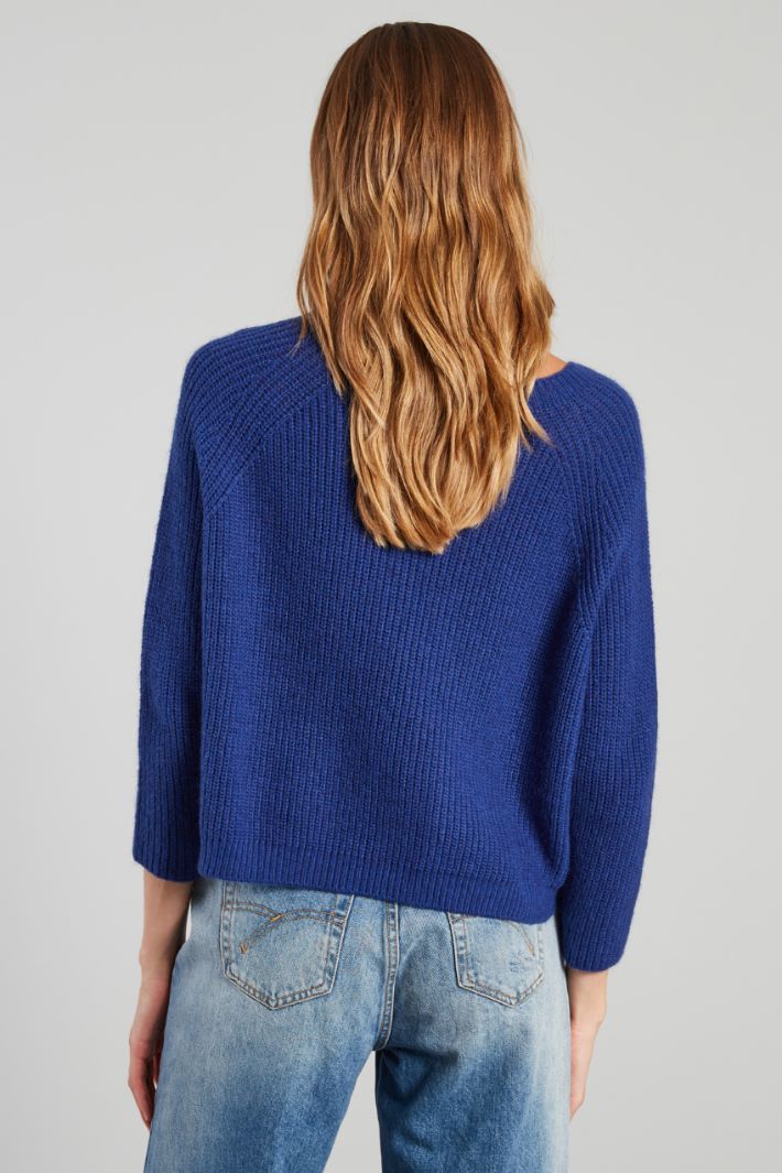 Maglia a coste in mohair Intrend - 2