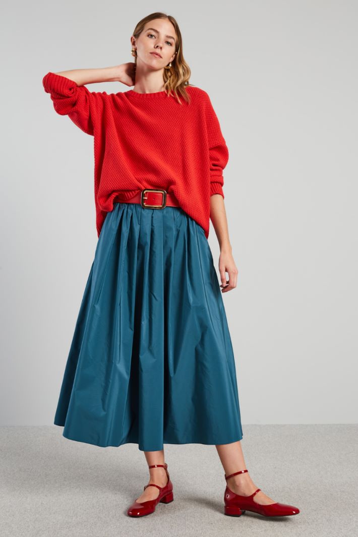 Oversized cotton blend top Intrend