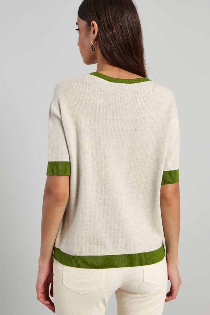 Jacquard viscose sweater Intrend - 2