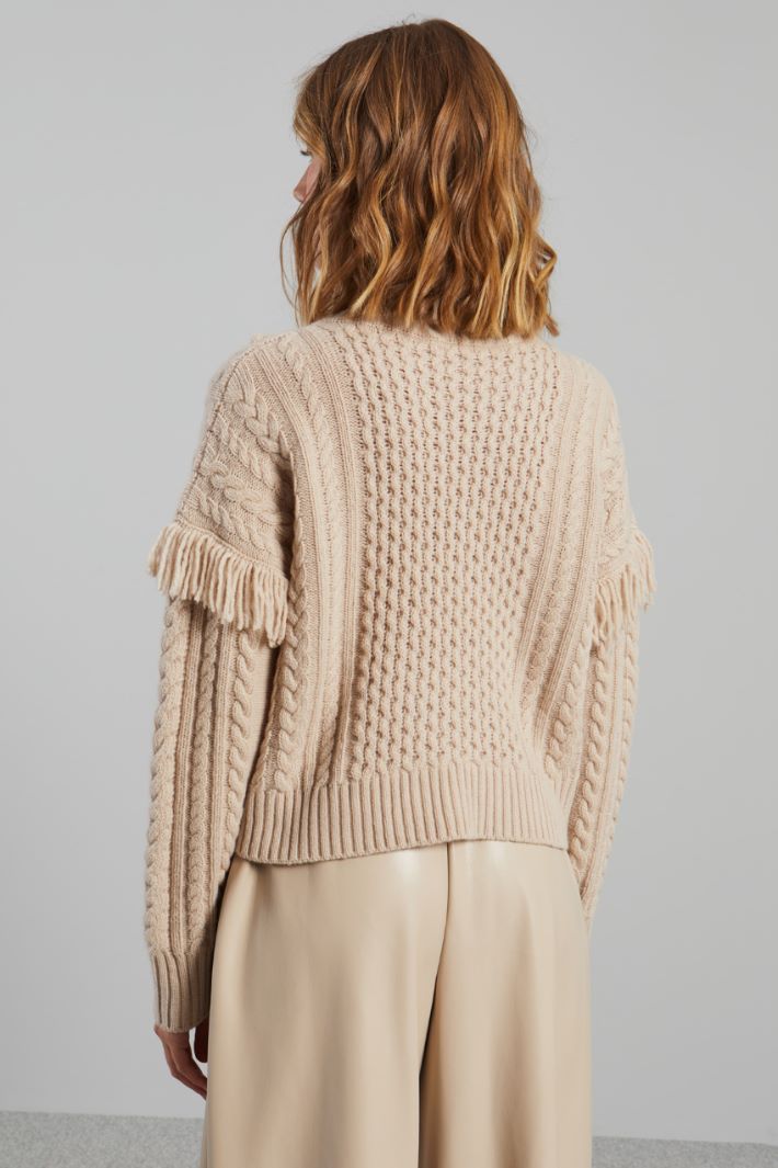 Mixed knit sweater Intrend - 2