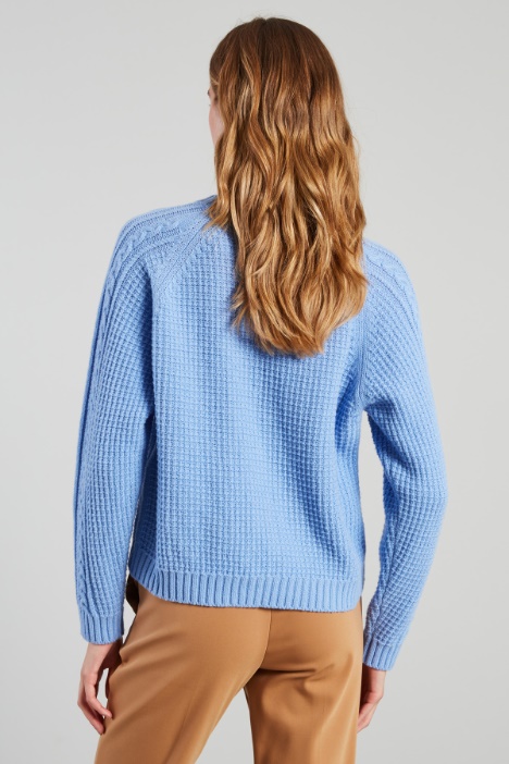 Maglia con motivo a rilievo