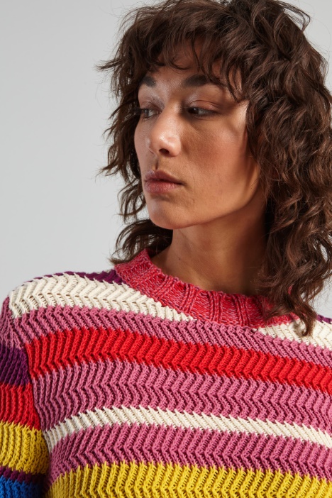 Maglia con collo montante