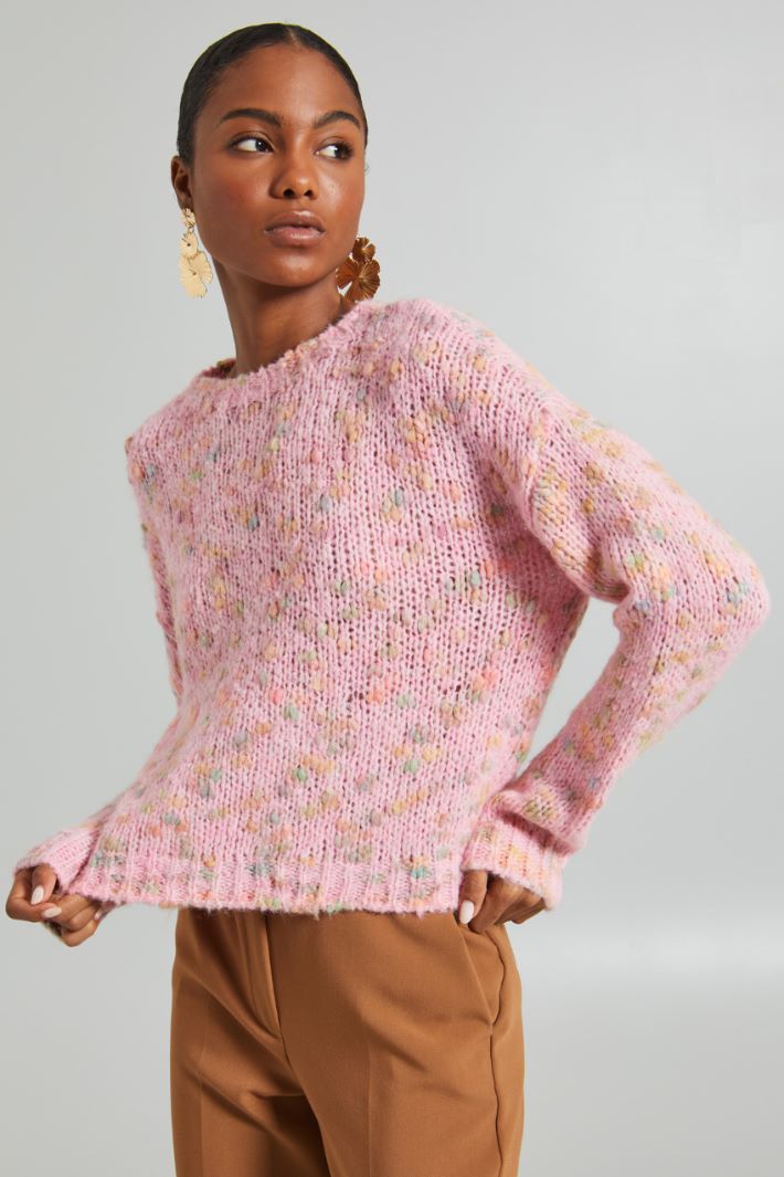 Straight patterned sweater Intrend - 3