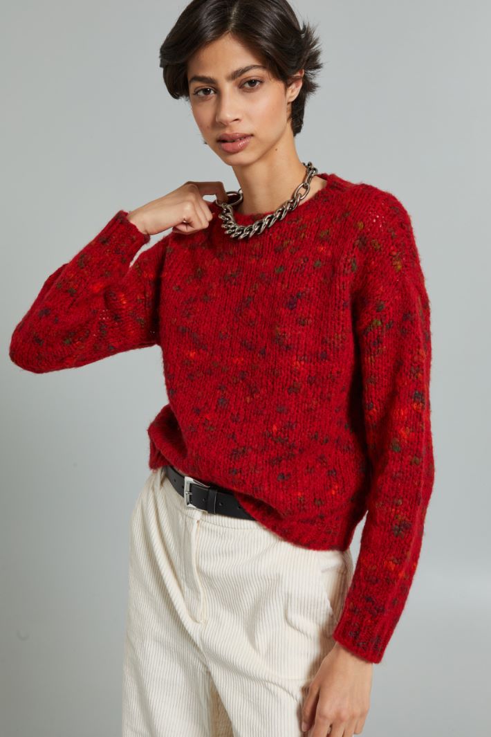 Straight patterned sweater Intrend - 3