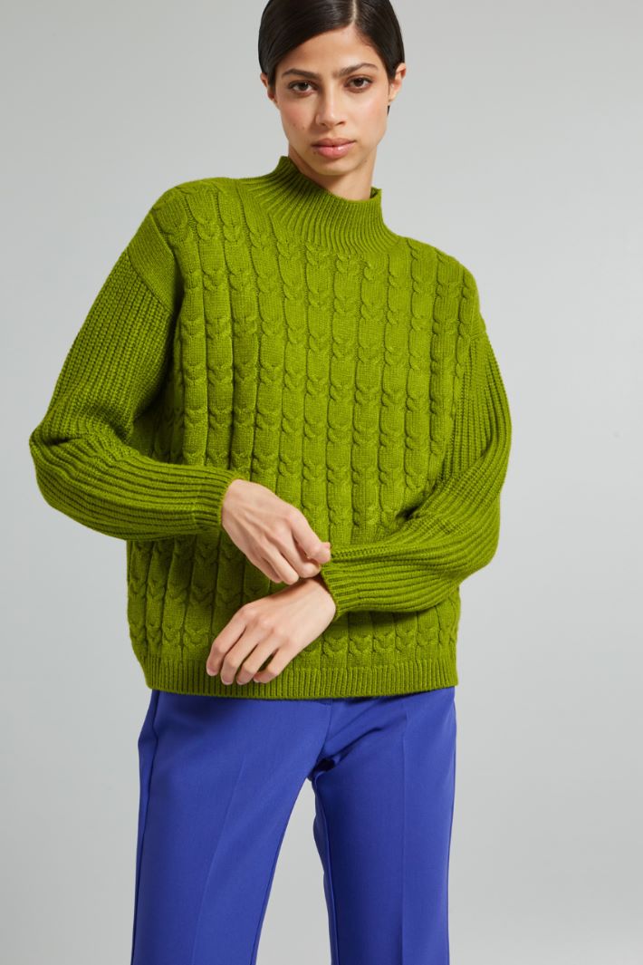 Cable-knit sweater Intrend - 3