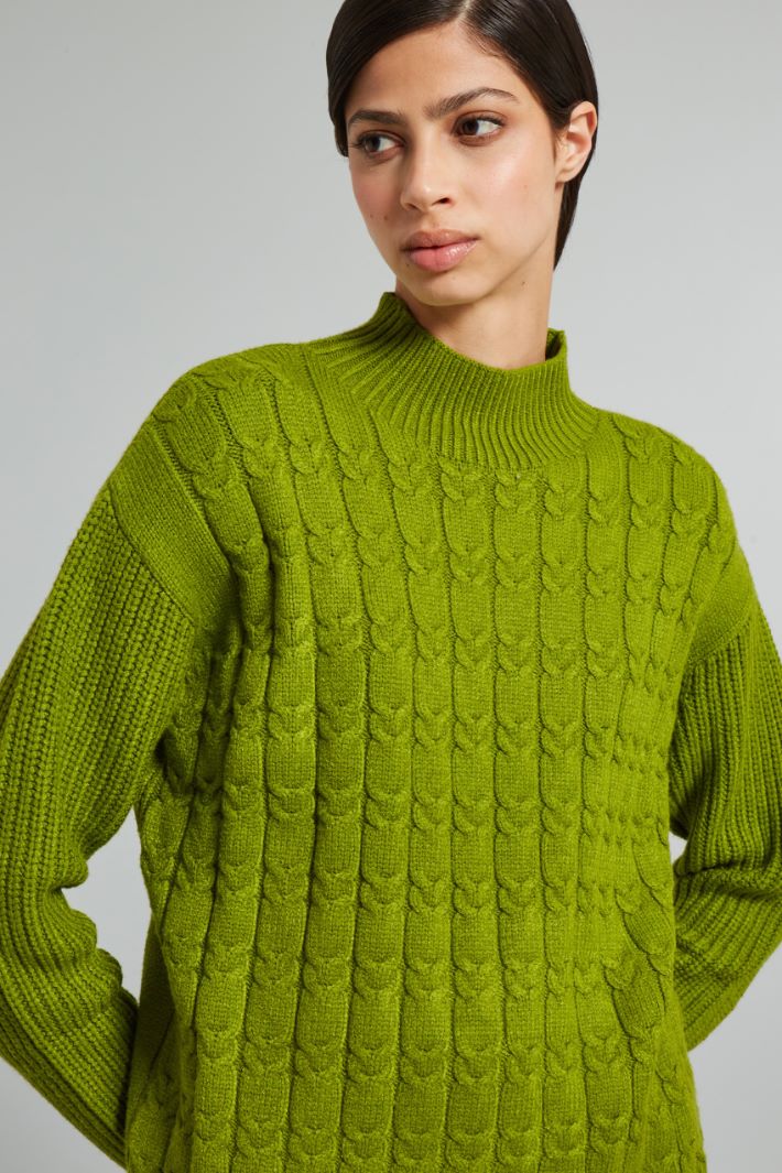 Cable-knit sweater Intrend - 4