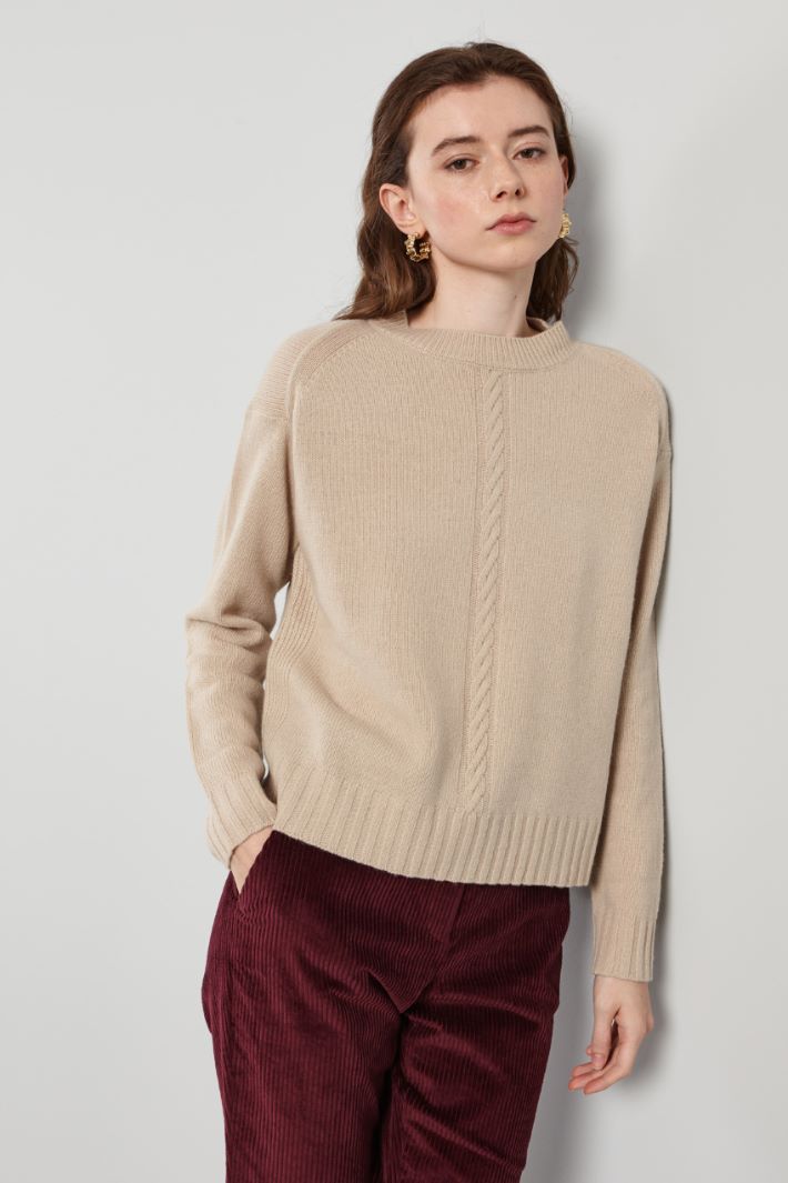 Cable-knit sweater Intrend - 3