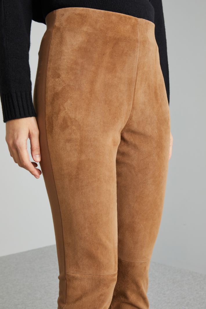 Leather and jersey trousers Intrend - 4