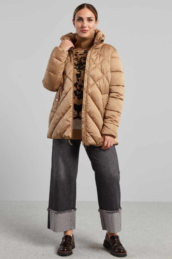 Padded jacket with high collar Intrend