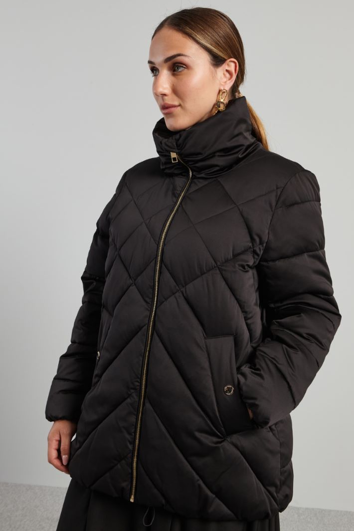 Padded jacket with high collar Intrend - 3