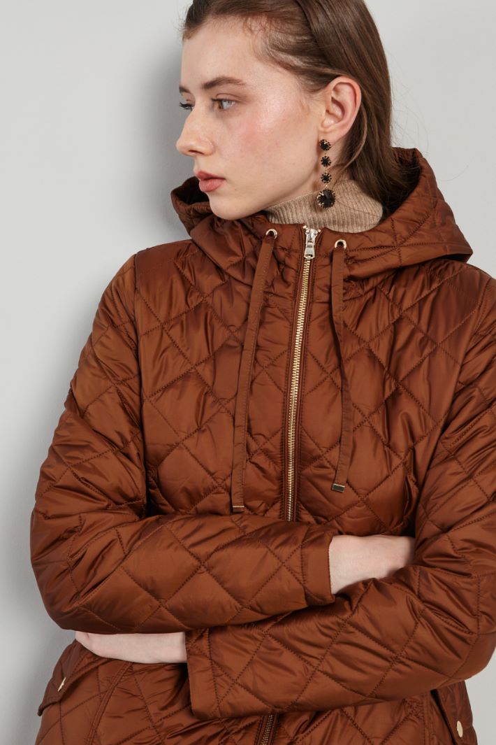 Quilted padded zip jacket Intrend - 4