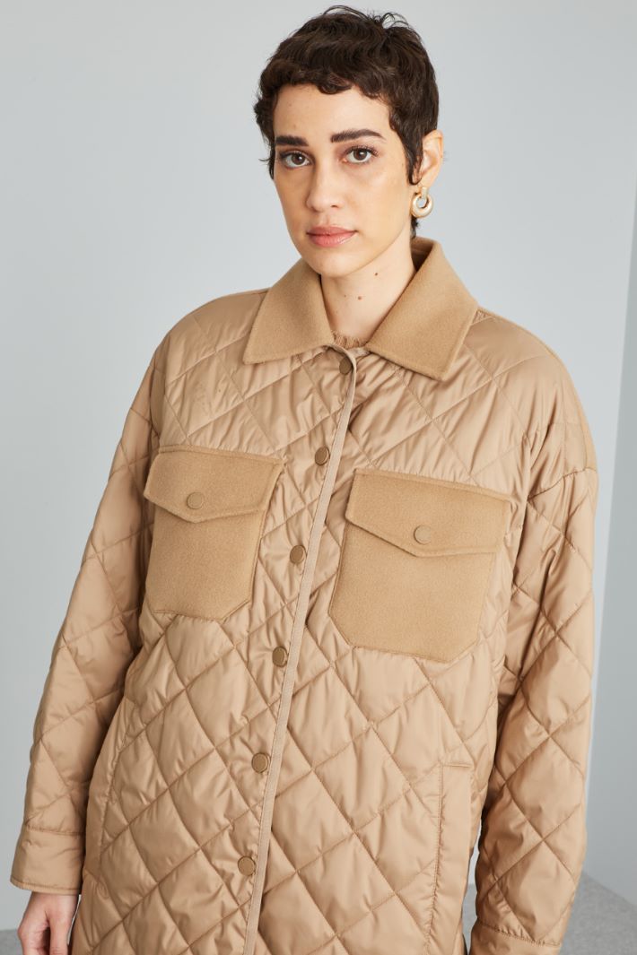 Quilted jacket with cloth details Intrend - 4