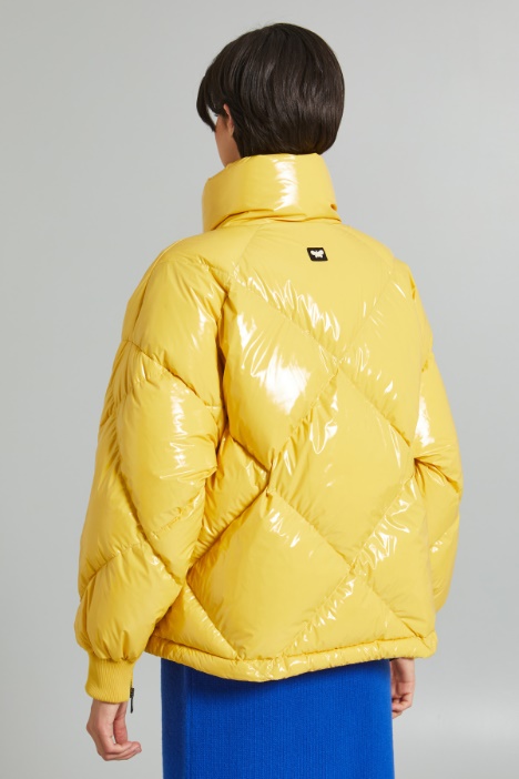 Piumino in vernice antigoccia