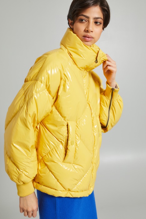 Piumino in vernice antigoccia