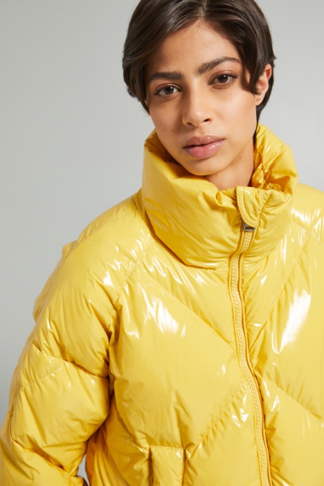 Piumino in vernice antigoccia