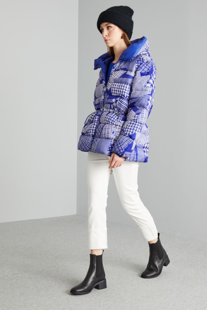 Drawstring-embellished padded jacket Intrend