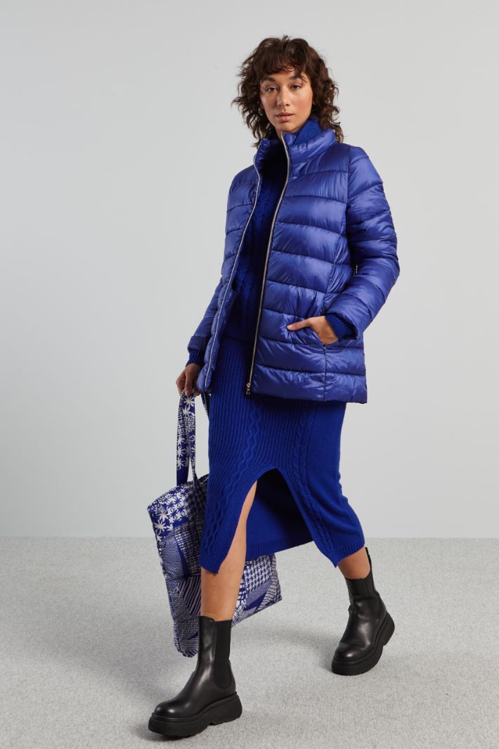 Belted puffer jacket Intrend